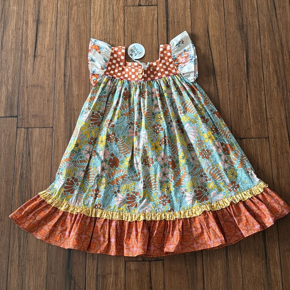 NWT Wildflowers Clothing Girls Written in the Stars Flutter Sleeve Dress 10